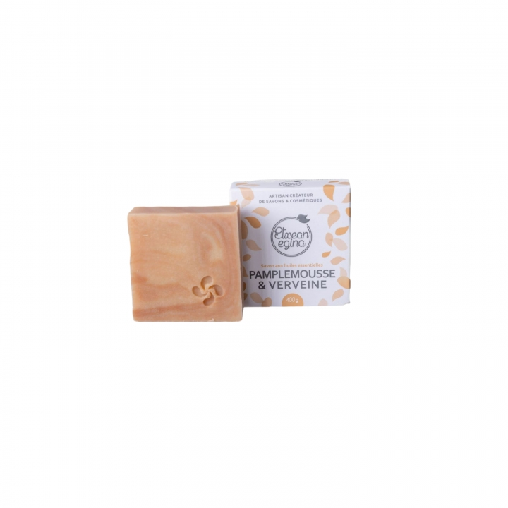 Savon aux huiles essentielles de pamplemousse & verveine