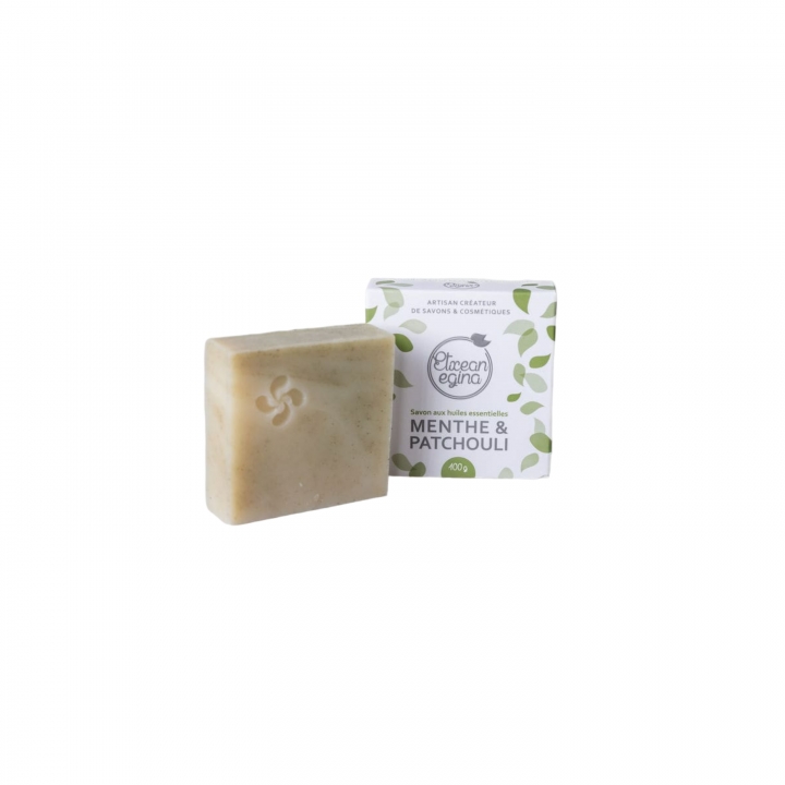 Savon aux huiles essentielles Menthe & Patchouli