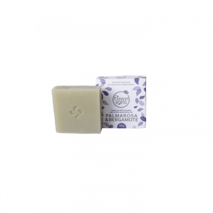 SAVON LAIT DE BREBIS PALMAROSA & BERGAMOTE